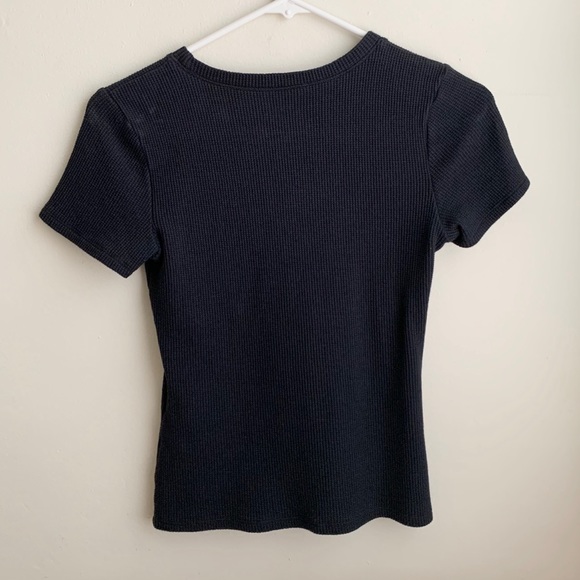 NWOT Hollister Waffle Knit Slim Tee - Picture 2 of 4